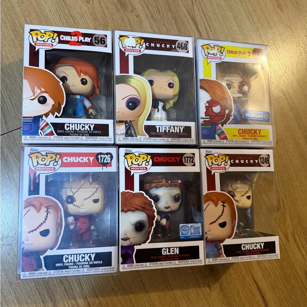 Funko Pop! Chucky Figure with Red and Blue Outfit